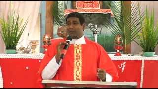 preview picture of video 'Hominy By Rev.Fr.G.Bhaskar on palm sunday 2015  -------jesustv channel messages'
