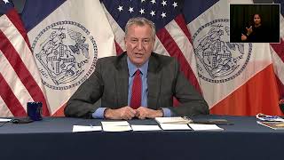 Mayor de Blasio Hosts Media Availability