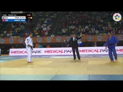 Andraz JEREB (SLO) Vs Sinan SANDAL (TUR) - Judo Grand Prix Samsun 2014 [-66kg]