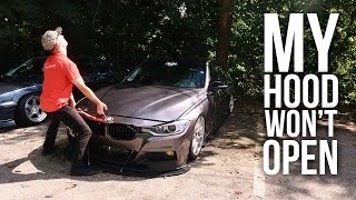 HOW TO OPEN AND FIX A BMW F30 HOOD THAT WON