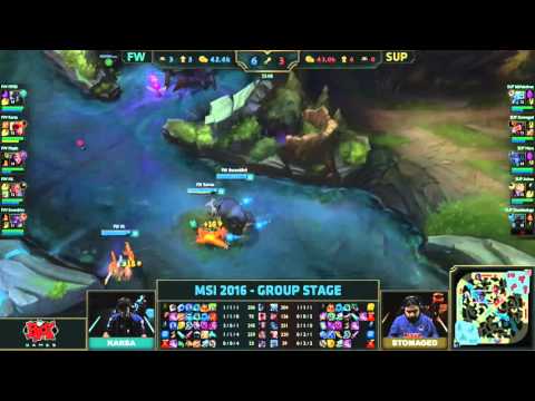 Mid-Season Invitational - FW Vs. SUP - Snipe Kills Dumbledoge