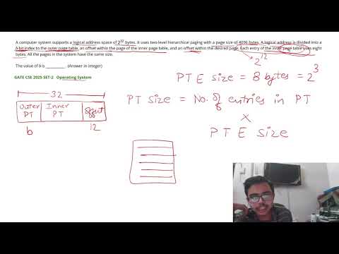 GATE CSE 2025 OS PYQ Solution   Two Level Paging   Logical Address Calculation