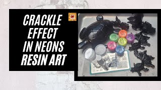 Resin Crackle Effect In Neon Plus A Giveaway | Resin Art | Resin Pouring | Resin Crafts | Resin