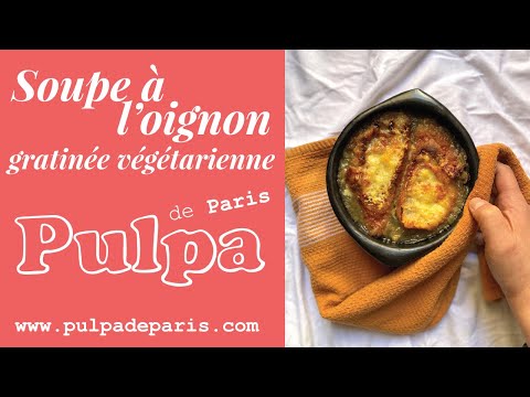 Soupe à l’oignon gratinée végétarienne