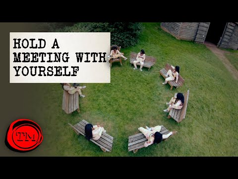 Hold a DRAMATIC Meeting with Yourself | Full Task | Taskmaster