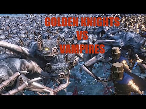 GOLDEN KNIGHTS VS VAMPIRES |  ULTIMATE EPIC BATTLE SIMULATOR