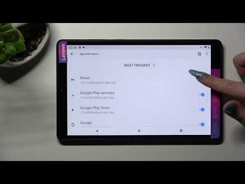 How to Turn On/Off App Notifications on Lenovo Tab M8 - Manage App Notifications
