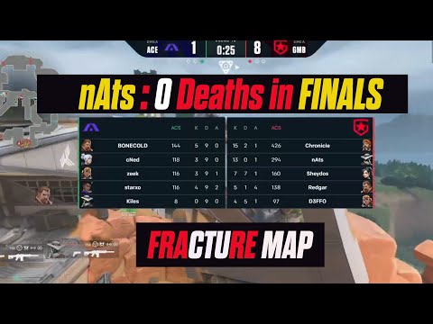 How nAts 0 (Zero) Deaths in VALORANT FINAL'S | GAMBIT VS ACEND