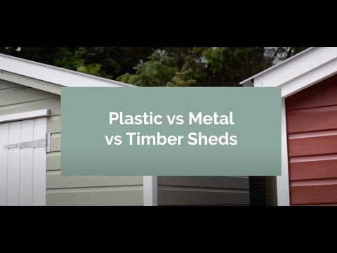 Plastic vs Metal vs Timber Sheds