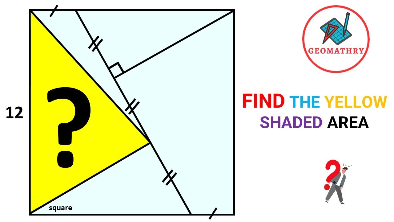 What is the Area ? Triangle inside the Square | Geometry | Math