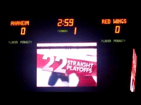 Detroit Red Wings 2013 Playoff Opening Ceremony