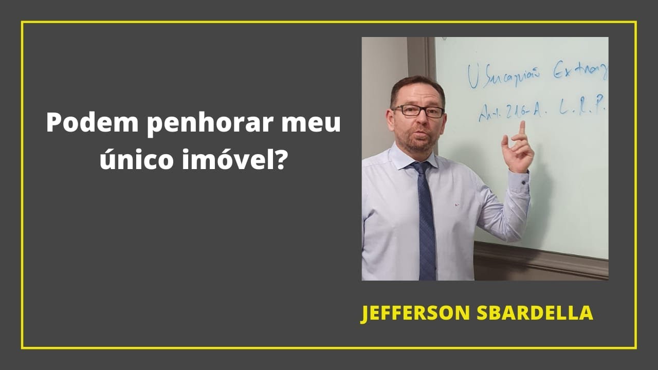 Podem penhorar meu único imóvel (bem de família)? Adv. Especialista em Direito Imobiliário Responde.
