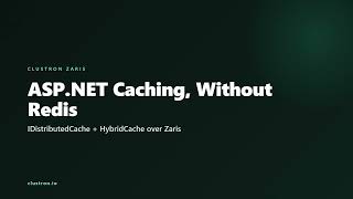 ASP.NET Core Caching Without Redis — IDistributedCache & HybridCache