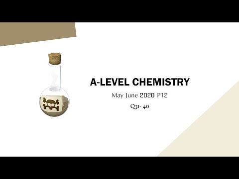 Study With Me A level Chemistry [May June 2020 P12 Part 4] | CAIE Cambridge A Level Chemistry Paper1