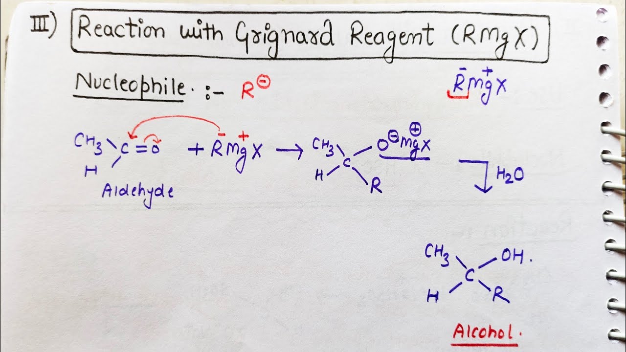 21) Reaction of Grignard Reagent with Aldehyde ketone| Chapter 12 #class12 #neet #jee #chemistry