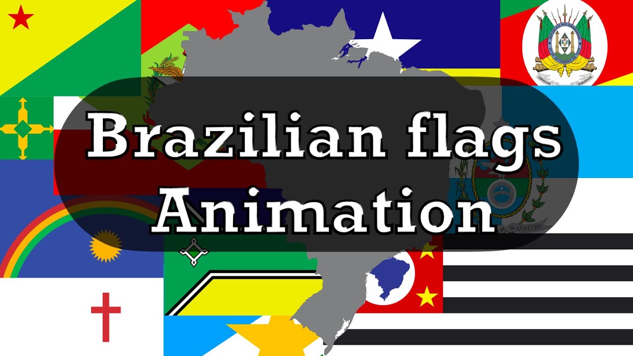 Brazilian flags animation