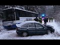 Nehoda osobáku a autobusu u Borohrádku