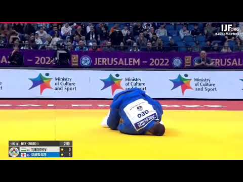 [Judo] TUROBOYEV M. (UZB) vs SANEBLIDZE O. (GEO) 100kg Jerusalem Master 2022