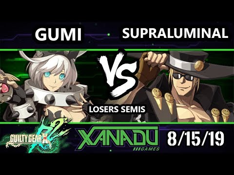 F@X 315 GGXRD2 - Supraluminal (Johnny) Vs. GUMI (Elphelt) - Guilty Gear XRD Rev 2 Losers Semis