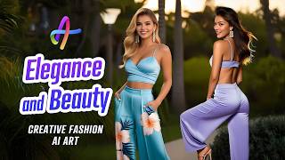 Elegance with Beautiful Wide-leg Pants | AI Fashion Creative