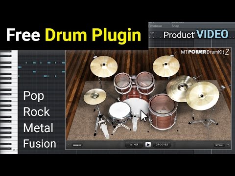 FREE MT Power Drum Kit 2 - AU and VST Drum Plugin - NEW VERSION