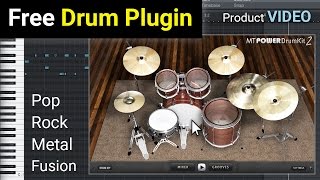 FREE MT Power Drum Kit 2 - AU and VST Drum Plugin - NEW VERSION