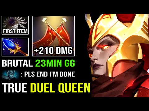 BRUTAL 23MIN GG First Item Blade Mail Duel Everything +210 Free Damage Legion Commander DotA 2
