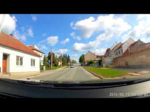 Timelapse 6x:Driving Turany-Rosice-Strelice-Zebetin-Bystrc-St. Liskovec-Rosice-Turany(Czech Rep.)