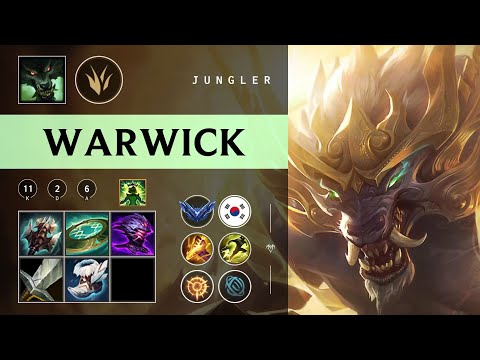 Warwick Jungle vs Qiyana - KR Diamond Patch 26.02