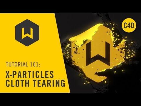 Making a cloth tearing effect in Cinema 4d and X-Particles - Tutorial: 161 X-Particles cloth tearing