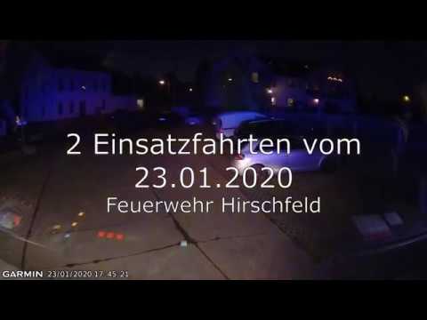 Einsatzfahrt THL VKU + Folgeeinsatz 23.01.2020 Feuerwehr Hirschfeld