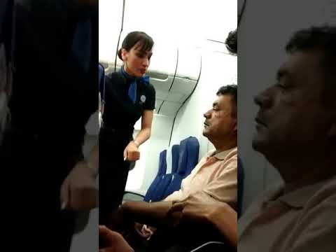 Flight passenger ignored air hostesses  #bangalore  #flight #indigo #new #subcribe #supportme