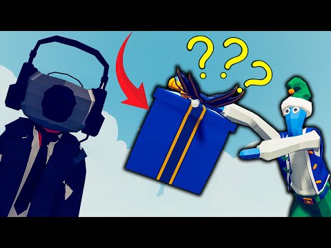 CAMERAMAN TEAM vs PRESENT ELF TEAM - Totally Accurate Battle Simulator | TABS