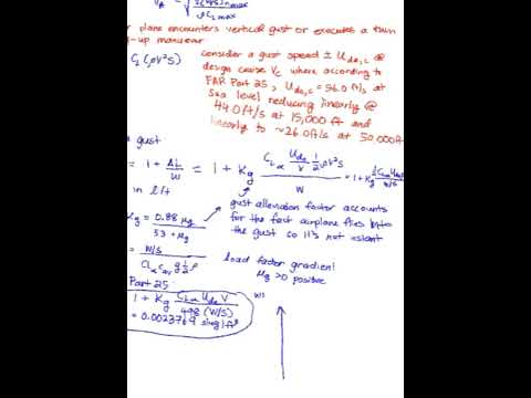 Aircraft Design Shorts: Loads, V-n Diagram, and a Gust Load Example