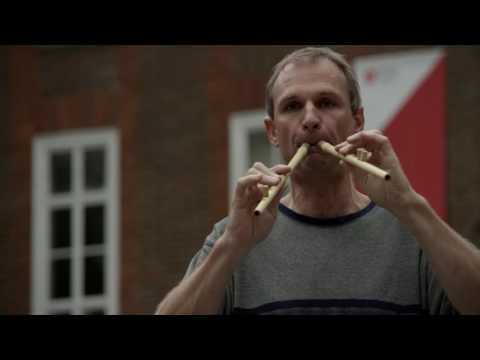 Stefan Hagel plays the reconstruction of the Louvre Aulos