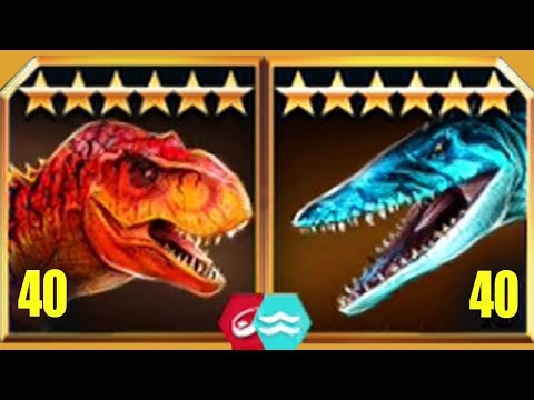 Land Vs Ice Vs Sea Battles! - Jurassic World The Game