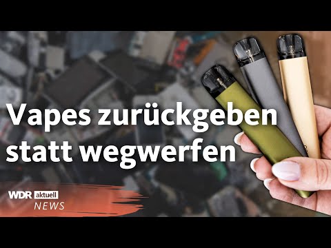 Elektroschrott und Vapes richtig entsorgen wird jetzt noch einfacher | WDR Aktuelle Stunde