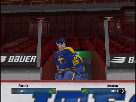 NHL 06 Gameplay (Difficult) | Game 12: Sweden vs. Austria