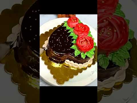 #Anniversary Special Cake#Heart shape Cake Design#Truffle Cake Design#Shorts