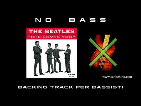 She Loves You the Beatles NO BASS backing track per bassisti Suona tu il Basso (Bassless)