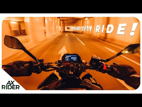 NIGHT CITY RIDE | YAMAHA MT-03 SC-PROJECT [4K]