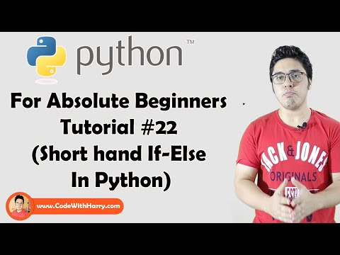 Short Hand If Else Notation In Python | Python Tutorials For Absolute Beginners In Hindi 22