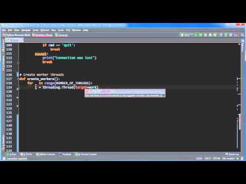 Python Reverse Shell Tutorial 13 Creating the Threads