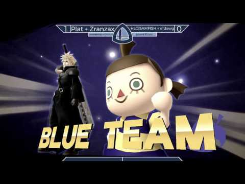 Sm4sh@Mines 46 - Plat + Zranzax Vs. HLG|SAMFISH + e*dawg - Doubles Losers Finals