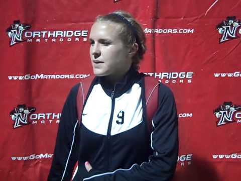 Farryn Townley after breaking scoring record and defeating UC Riverside 10-17-10