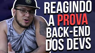 Reacting to the back-end evidence from candidates for DevMedia.