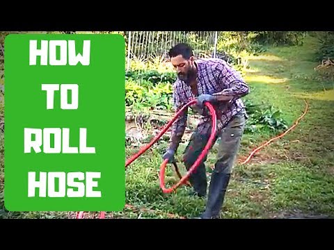 No KINK Hose! Correct way to roll a garden hose.