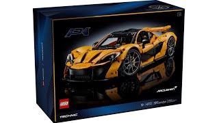 Unboxing LEGO Technic 42172 McLaren P1 – 1:8 Scale Supercar (2024, 4K) $450