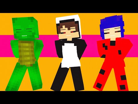 BELLAMY MEME X SUPER IDOL : MINECRAFT ANIMATION BAGAS CRAFT LADYBUG  AND MIKEY - MONSTER SCHOOL