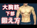 【筋トレ】大胸筋下部の鍛え方!